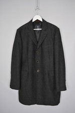 Fay Wool Grey Lined Jacket Overcoat Coat Size...