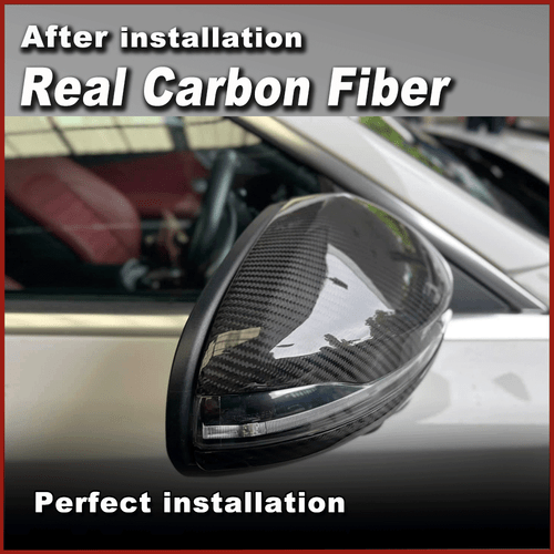 2x Carbon Spiegelkappen Außenspiegel für Mercedes Benz C/S Klasse W205 W222 W213 - Bild 4 von 11