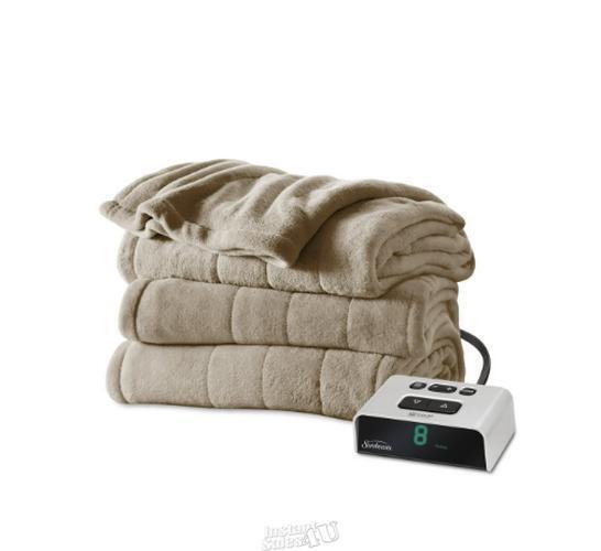 Serta Bluetooth Enabled Ultrasoft Plush Heated Electric Throw