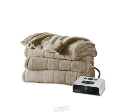 Serta Bluetooth Enabled Ultrasoft Plush Heated Electric Throw
