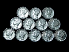 ✯ Estate Mercury Silver Dime UNC++ MS BU ✯ Old 90% Silver RARE ✯