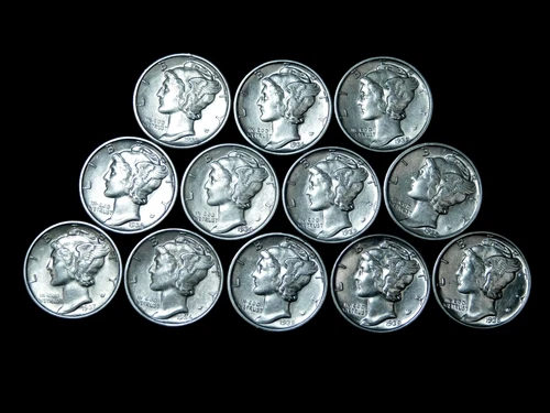 ✯ Estate Mercury Silver Dime UNC++ MS BU ✯ Old 90% Silver RARE ✯