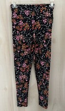 Nwt Victorias Secret Sport 7/8 High Rise Leggings Black Floral XS