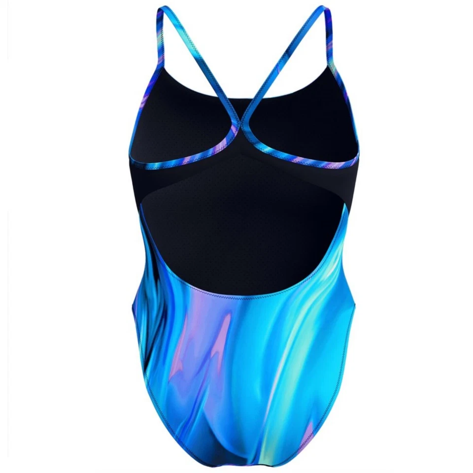 Speedo Print Racerback Badeanzug für Damen blickdicht und chlorbeständig - Bild 4 von 4