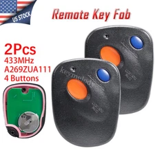2 Replacement Keyless Remote Key Fob 2B for Subaru Forester 2001 2002 2003 2004