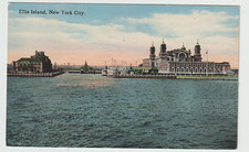 New York City New York Postcard New York Ellis Island Circa 1915