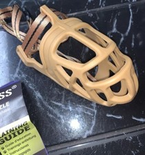 Dog Muzzle Basket Breathable  Prevent Biting Chewing  Barking Allows Drinking