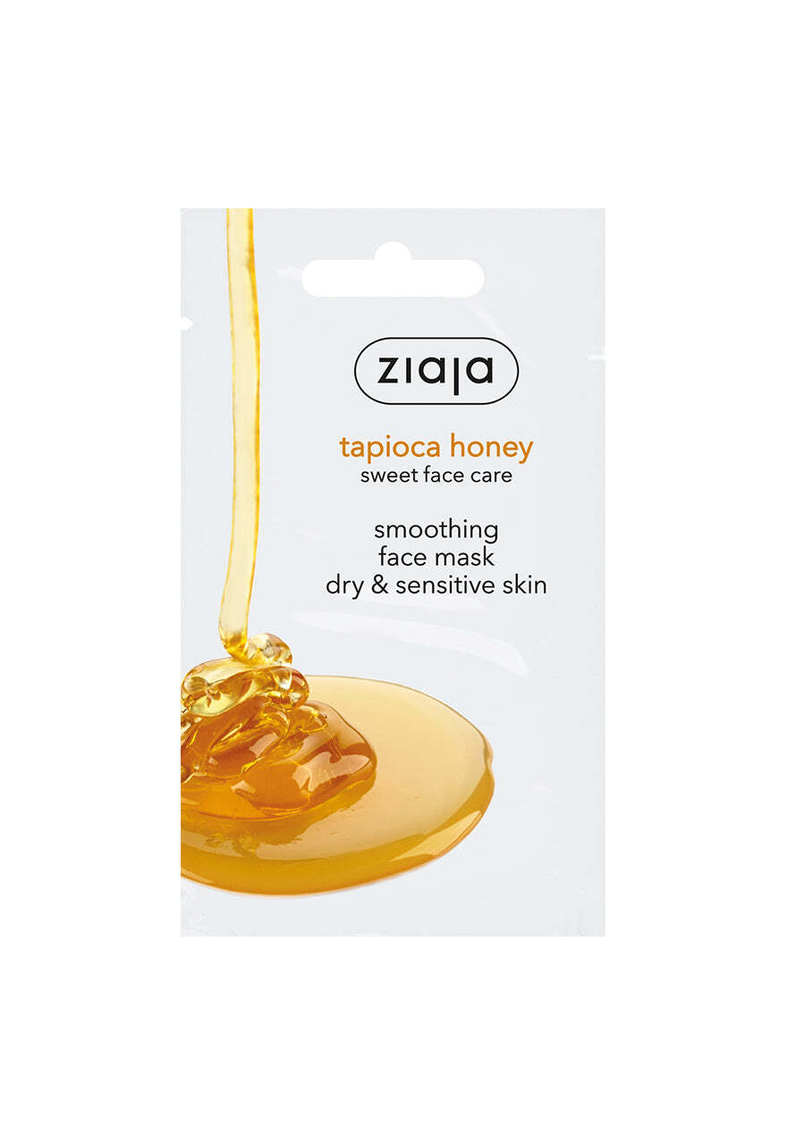 Ziaja Tapioca Honey Face Mask, Smoothing 7ml OFFICIAL UK