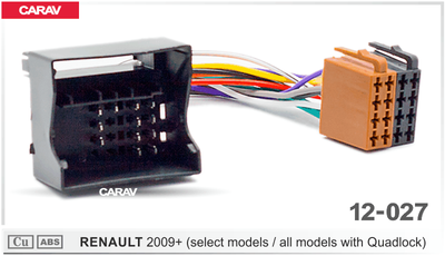 ISO Radio Plug for Renault Fluence Megane III Grand Scenic Wiring