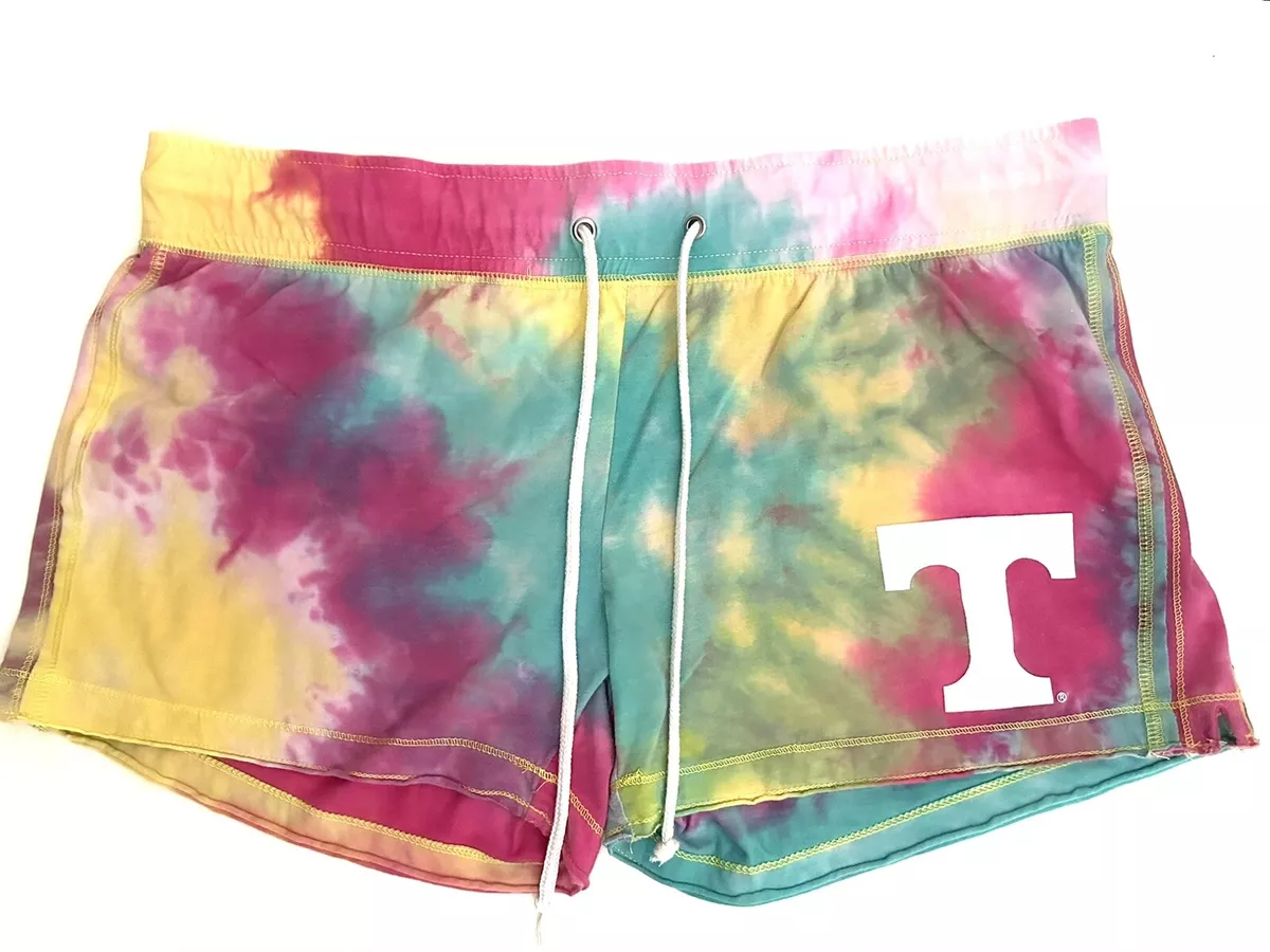Tennessee Volunteers College Ladies Sideline Apparel Sweat Shorts Tie Dye XL