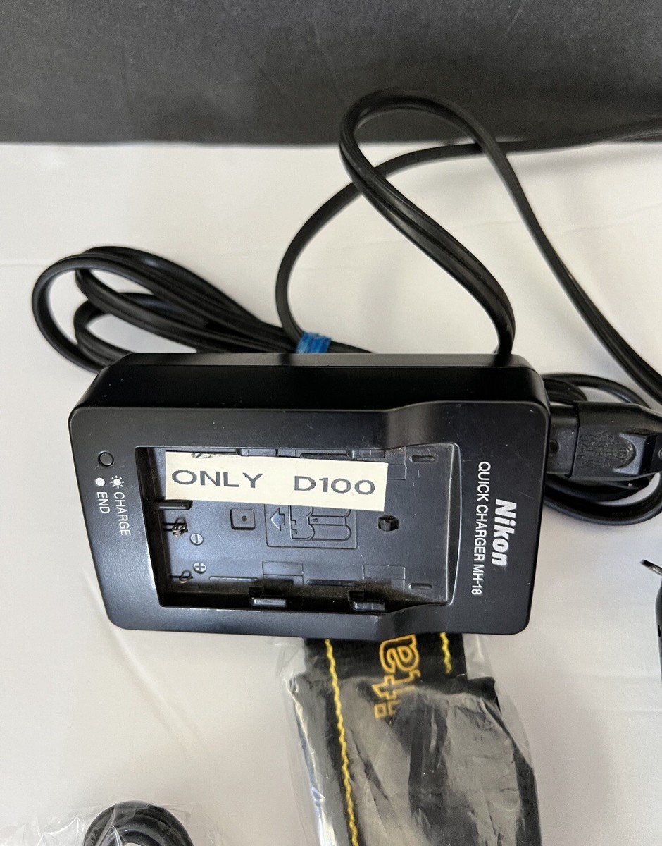 NIKON D100 Camera Body + MH18 Quick Charger, 2 Battery Packs