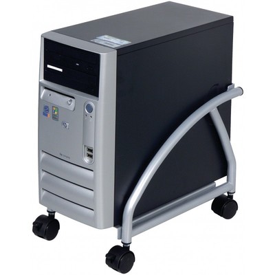 Premium Tower Rollwagen Metall Computer Pc Desktop Stander Mit