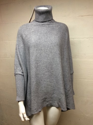 Suzy D, Gray Oversized Turtle Neck 