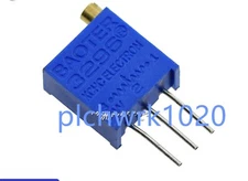 1 PCS NEW 3296W Multi-turn adjustable potentiometer W105-(1M)