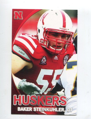 2012 Nebraska Cornhuskers Football Pocket Schedule Adidas cards - You Pick 'em - Picture 5 of 25
