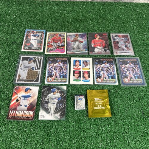 Shohei Ohtani - Topps - Exclusive Set 12 Card Lot with tops exclusive pin🔥