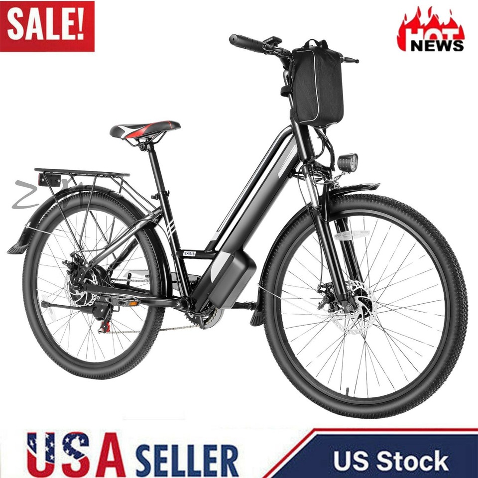 NEW EBike 26" Electric Bike for Adults 500W Motor City Bicycle