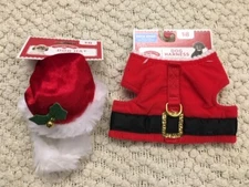 Dog Costume Santa Suit Hat Beard * NEW * XS *