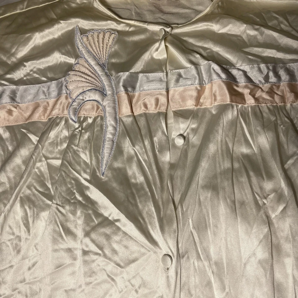 Juego de pijama grande vintage Vanity Fair azul claro sedoso vintage nailon EE. UU. talla M Foto 3 de 4