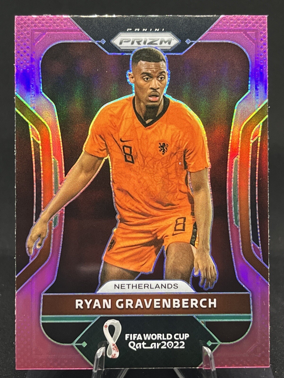 RYAN GRAVENBERCH 2022 Panini Prizm FIFA World Cup PINK PRIZM #161 Netherlands