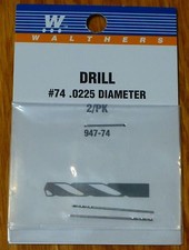 Walthers 947-74 Drill Bit 74 2 pack .0225 Diameter
