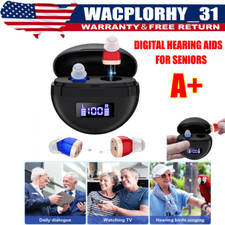 Digital Hearing Aids for Seniors Rechargeable Noise Reduction Sound Amplifier
