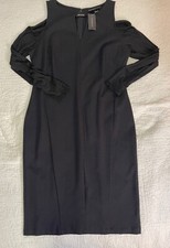 NWT Lane Bryant Nitghout Cocktail Cold Shoulder Long Sleeve Midi Dress Sz 14