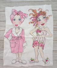 loralie bathettes fun fabric 11.5 x 9 inch 2 ladies