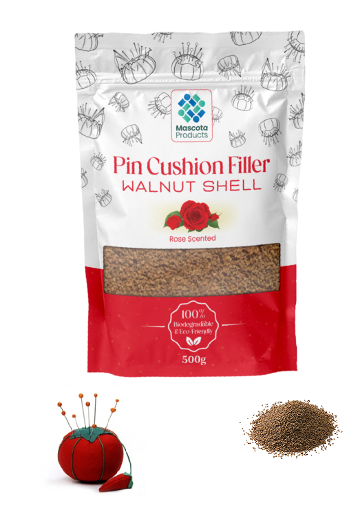 Pin cushion filler Walnut Shell Rose Scented New!!! 500g