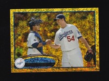 2012 Topps Gold Sparkle Javy Guerra #88 Los Angeles Dodgers