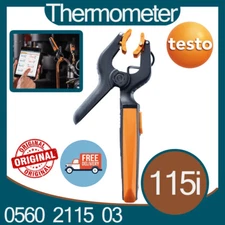Testo 115i - Pipe-clamp thermometer operated via smartphone Orange,Black 3 x AAA