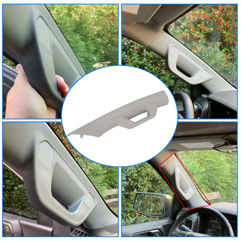 Серая левая ручка помощи стойке водителя для Chevy Silverado GMC Sierra 2014-2018 - Изображение 4 из 4