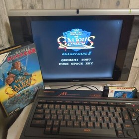 Knightmare 2: The Maze of Galious MSX MSX2 Game cartridge w/Manual, Box-h0430-