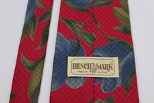 (1243) BENCHMARK MEN'S TIE 100% SILK MADE IN USA