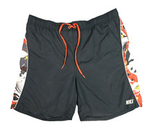 Nike Swim Trunks XL RARE Hawaiian Floral Print Retro Surf Swimming Shorts Swoosh