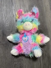 Scruff A Luvs Tie-dye Pig 11” Plush Doll Toy Stuffed Animal With Collar Moose