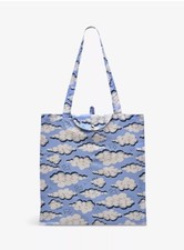 Radley Sketchy Clouds Foldaway Tote Bag Sky Blue. New