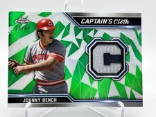 2021 Topps Chrome - Captain's Cloth Relics #CCR-JB Johnny Bench (MEM)