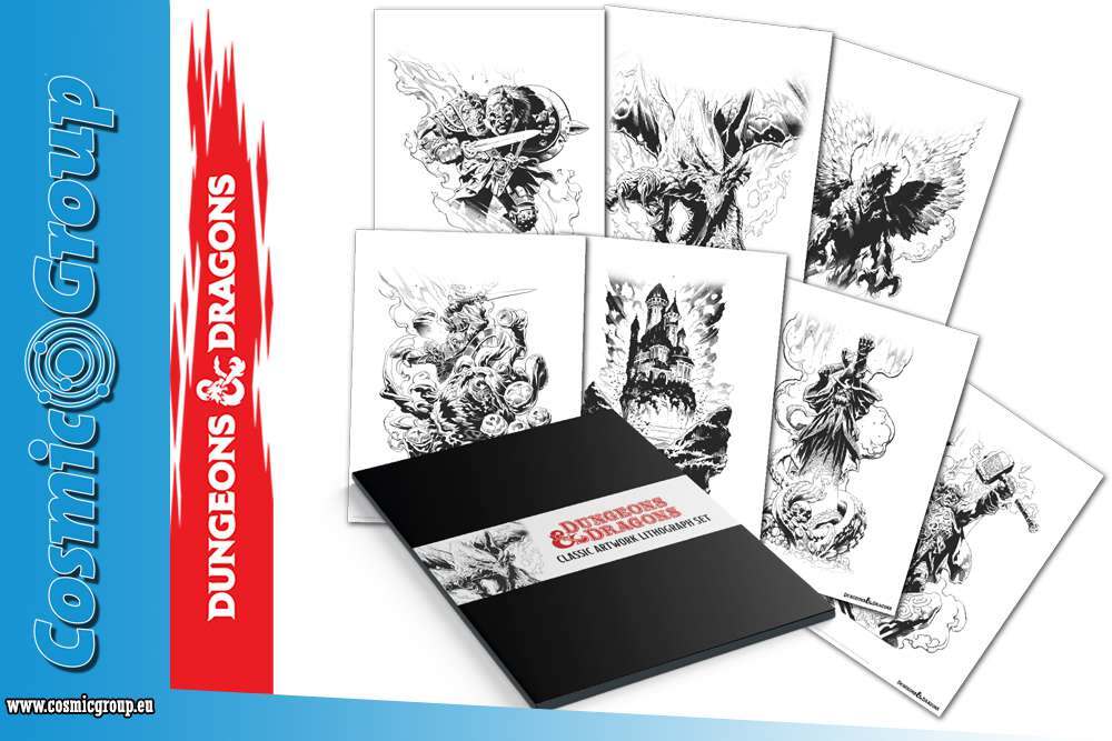 80126 DUNGEONS & DRAGONS LITHOGRAPH SET
