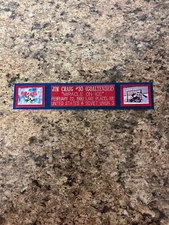 JIM CRAIG (MIRACLE ON ICE) NAMEPLATE FOR SIGNED BALL CASE/JERSEY CASE/PHOTO