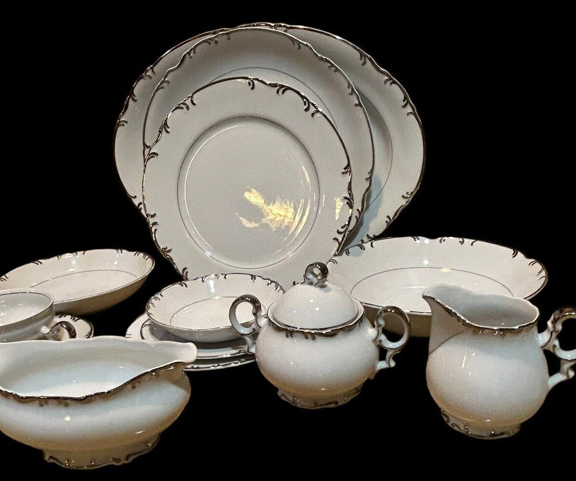 MIKASA Marlboro 9267 Japan, Scallop Platinum Trim Pick Your Pieces