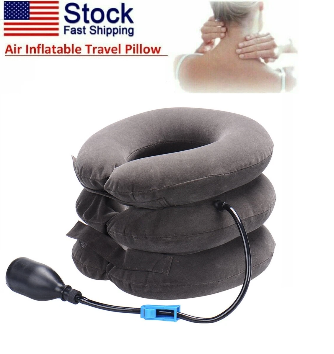 Cervical neck hotsell traction inflatable pillow