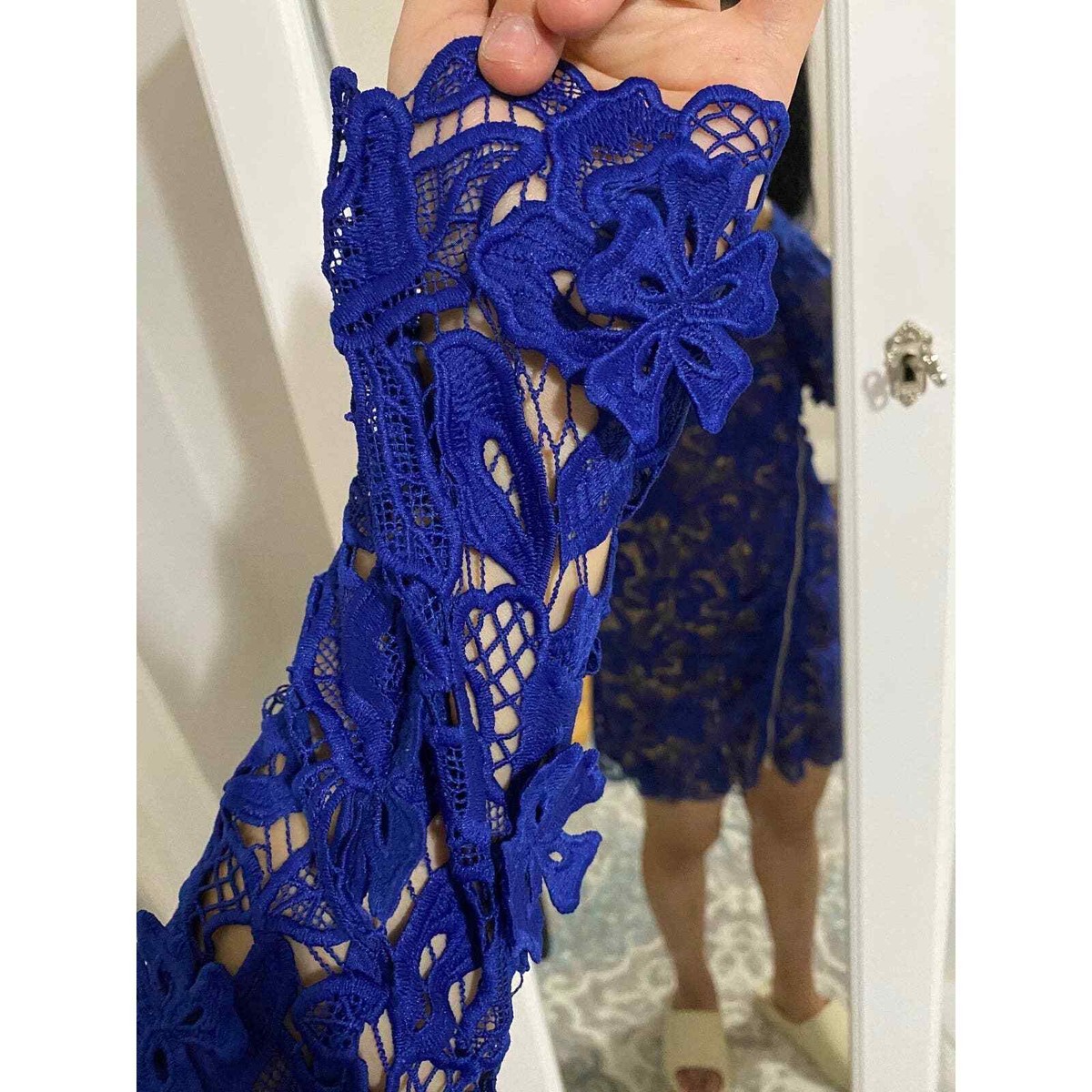 SELF-PORTRAIT 3D Floral Mini Dress View 6