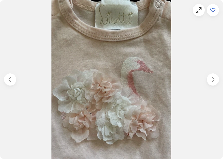 Biscotti Coral Swan Algodón Tejido Tutú Footie NIÑA (ROSA CLARO, 9M) NUEVO CON ETIQUETAS Foto 2 de 2