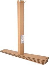 6 Packing Boxes 4"L x 4"W x 48"H, USA-Made for Moving, Shipping, Storage