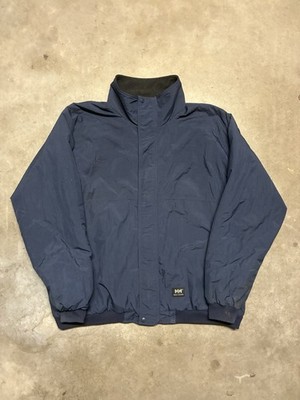 Helly Hansen Storm Jacket Men s 2XL XXL Navy Blue Full Zip Fleece Lined Coat