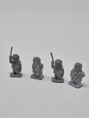 Custom Cast 1975 4 Hobbits Miniature Metal Fantasy Vintage Retro Companions DnD