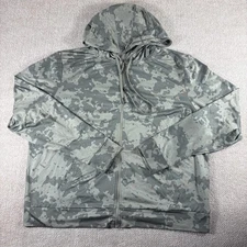 5.11 Tactical Hoodie Mens XL Gray Camo PT-R Full Zip Training Sweatshirt Stretch