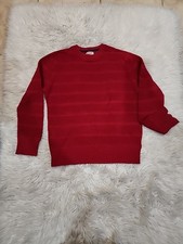 Cat  Jack Boys Red Crew Neck Sweater Size M8/10 Indonesia RN 17730