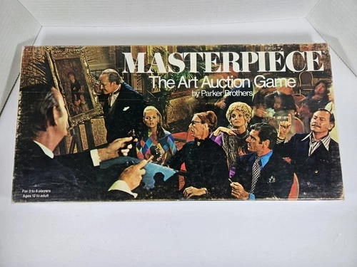 [Vintage] RARE 1970 Parker Bros Masterpiece Art Auction Board Game